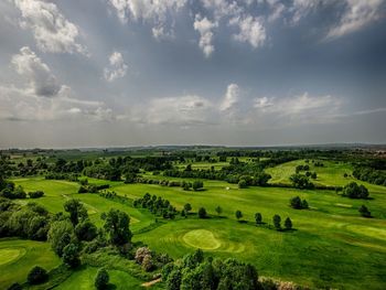 Scenic view of landscape against sky