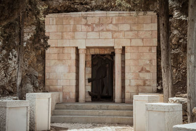 Entrance of historic building