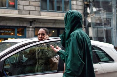 Men in car