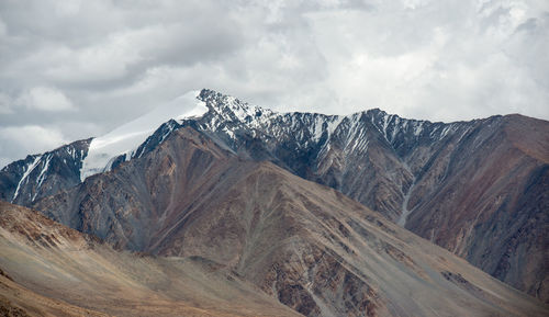 Low angle view of mountain against sky