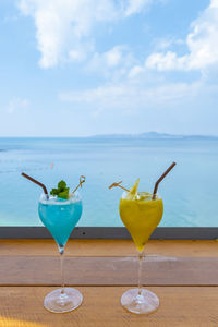 Close-up of drink on table