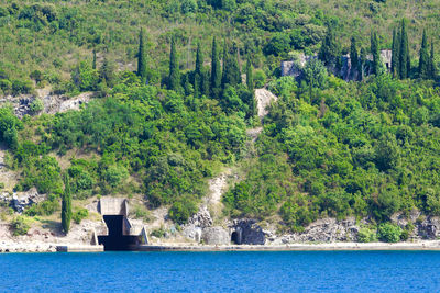 Scenic view of sea by submarine tunnel