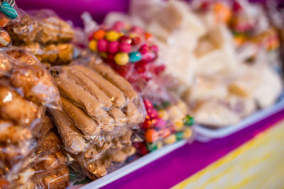 Close-up of dessert in plate