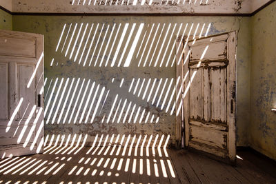 Interior of abandoned building