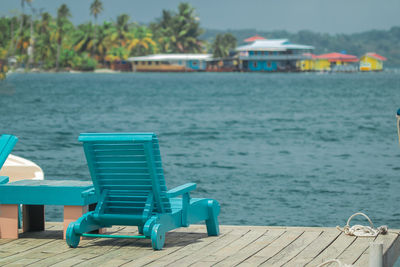 High angle view of sea