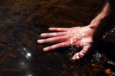 Cropped image of woman in water