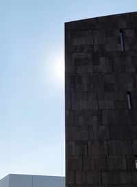 Low angle view of building against clear sky