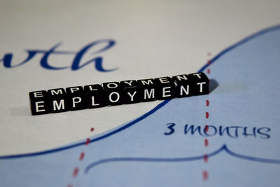 Close-up of text on paper