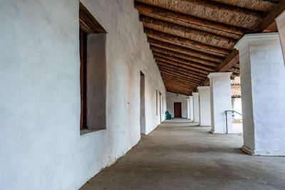 Empty corridor of building