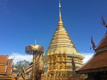 Low angle view of pagoda