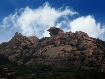 Scenic view of mountain against sky