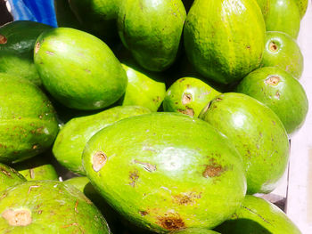 Full frame shot of oranges at market stall