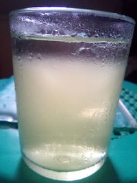 Close-up of drink in glass