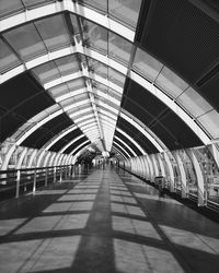 People walking in subway station