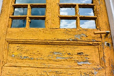 Full frame shot of yellow door