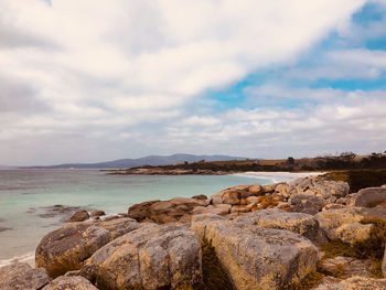 Scenic view of sea against sky