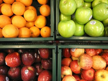 Full frame shot of apples for sale