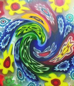 Full frame shot of multi colored water