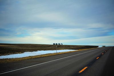 Road passing through landscape