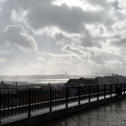 Scenic view of river against sky