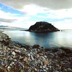 Scenic view of sea against sky