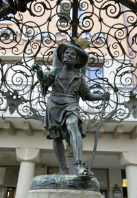 Low angle view of statue
