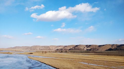 Scenic view of landscape against sky