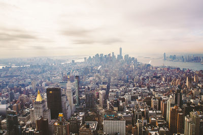 Aerial view of city