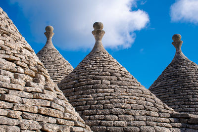 Low angle view of historical building against sky