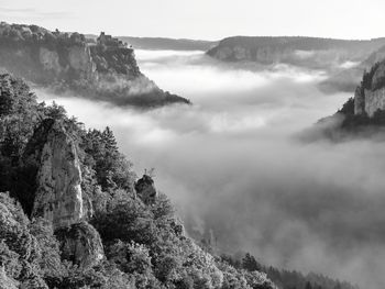 Scenic view of mountain against sky