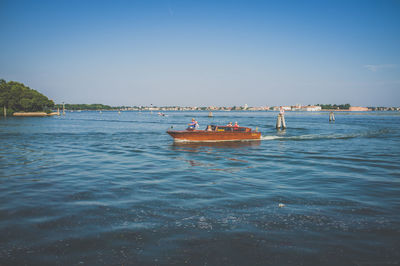 Boats in sea