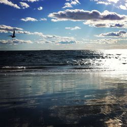 Scenic view of sea against sky