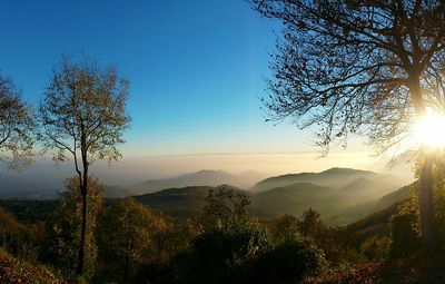 Sunset over mountains