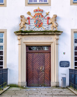 Entrance of building