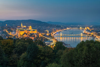 Hungarian buda castle with budapest city, hungary