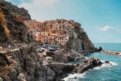 Panoramic view of sea against sky