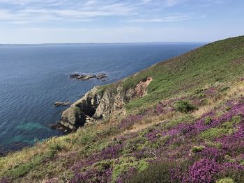 Scenic view of sea against sky