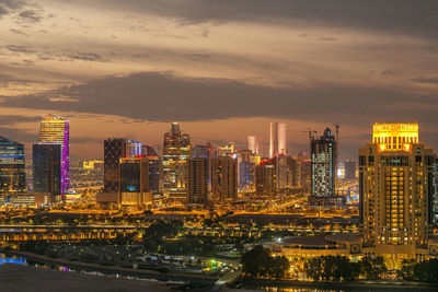 Beautiful city scape of new city lusail marina