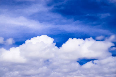 Low angle view of clouds in sky