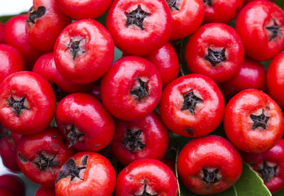 Full frame shot of red cherries