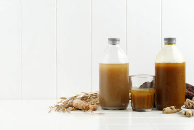 Close-up of drink on table