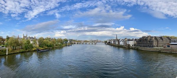 Scenic view of river against sky