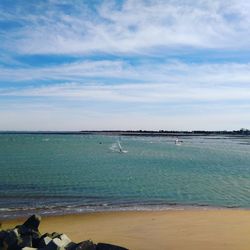 Scenic view of sea against sky