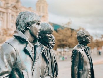 Statue of female outdoors