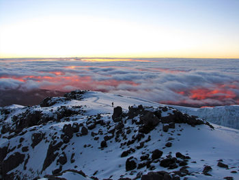 Landscape of mount kilimanjaro - the roof of africa in tanzania.