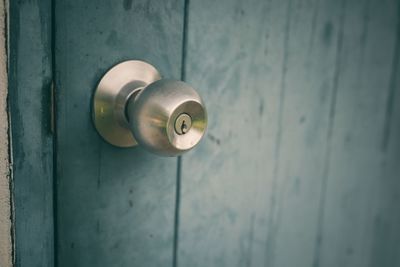 Close-up of closed door