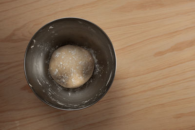 High angle view of tea on table