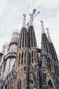 Low angle view of traditional building against sky