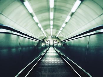 Illuminated underground walkway
