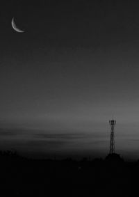 Silhouette landscape against sky